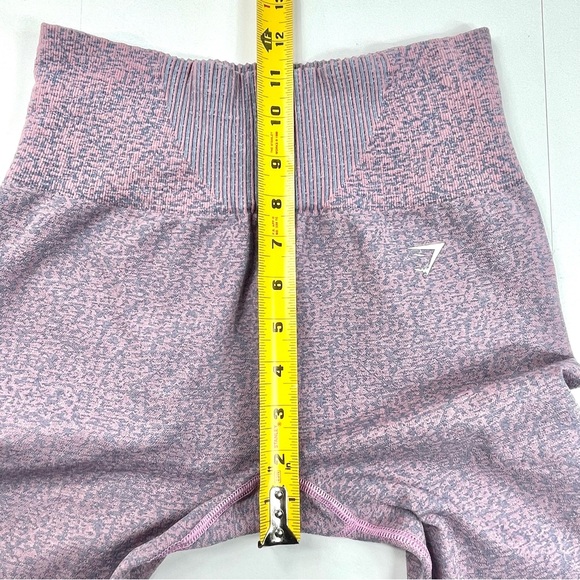 GYMSHARK Women's Pink Gray Workout Leggings Training Athletic Size Medium - Picture 6 of 7